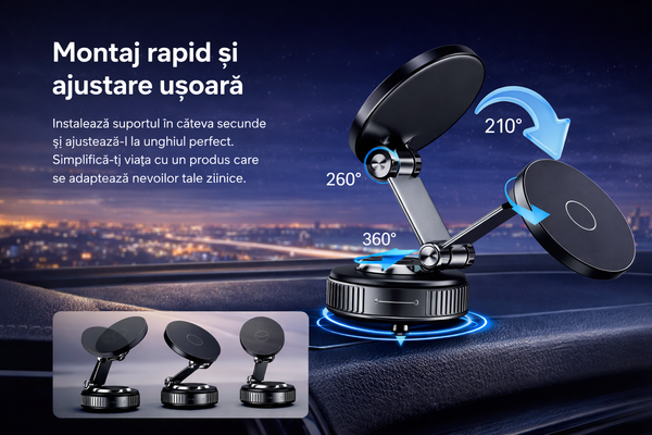 Suport Telefon Auto Magnetic